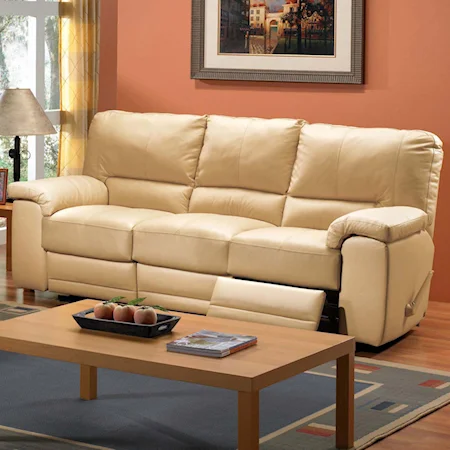 Casual Three Seat Reclining Sofa